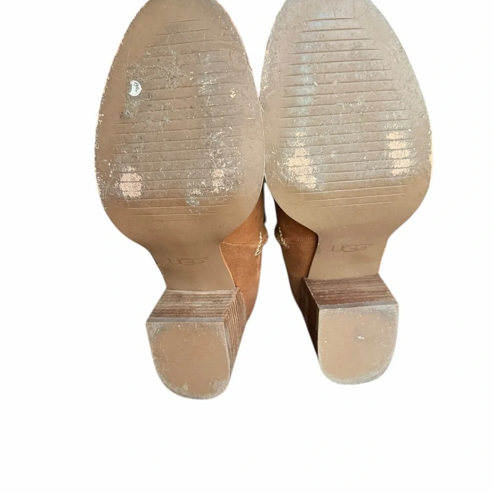 UGG Annie Brown Ankle Booties Size 7 - Picture 10 of 10